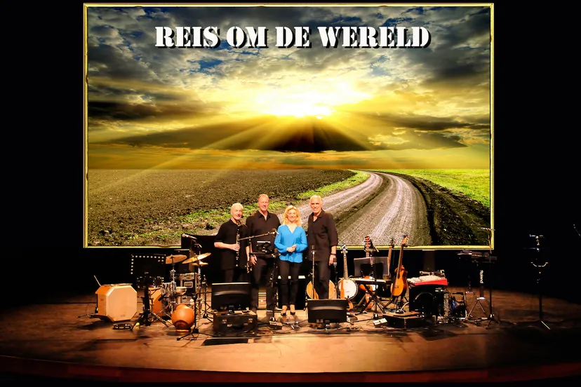 reis om de wereld montage stage smal
