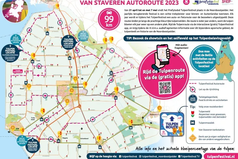 van staveren autoroute tulpenfestival 2023