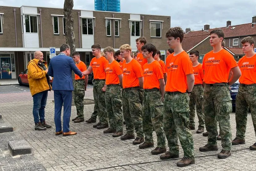 studenten marcheren veva