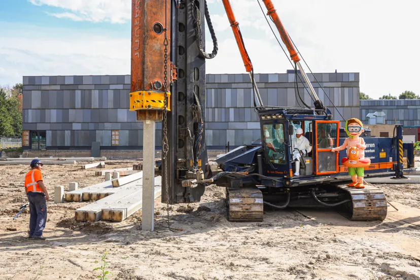Foto start bouw Bosbad - persbericht