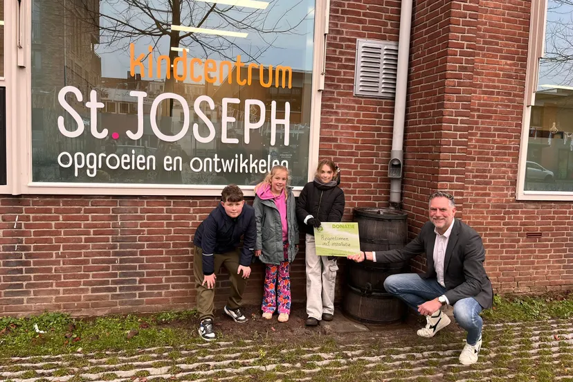 Foto regentonnen liggend