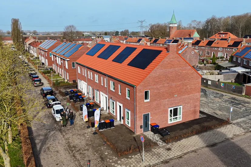 De nieuwe huurwoningen van Mercatus aan de Lange Brink in Luttelgeest