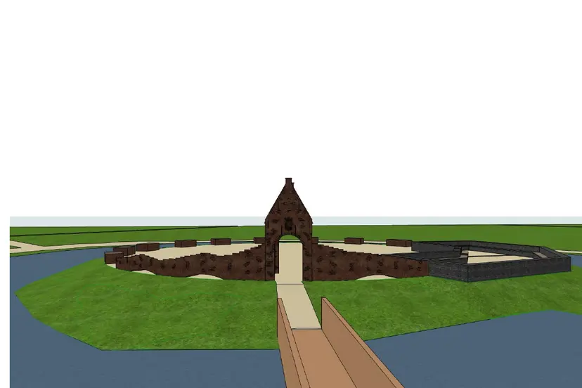 artist impression kasteelterrein na realisatie Leaderproject De Burcht