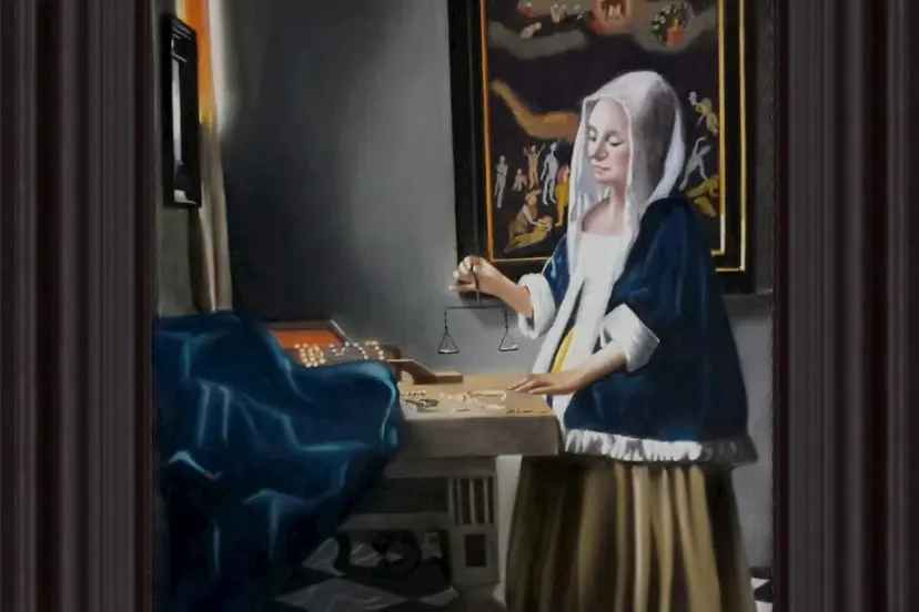 Vrouw met weegschaal Johannes vermeer