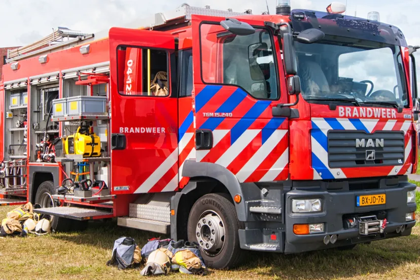 brandweer auto stockfoto