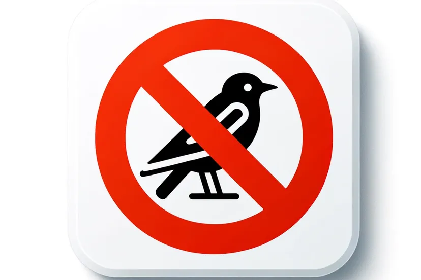 dalle 2023 11 24 120608 create an image of a prohibition sign for birds the sign should be a simple clear and universally recognizable symbol indicating that the feeding o