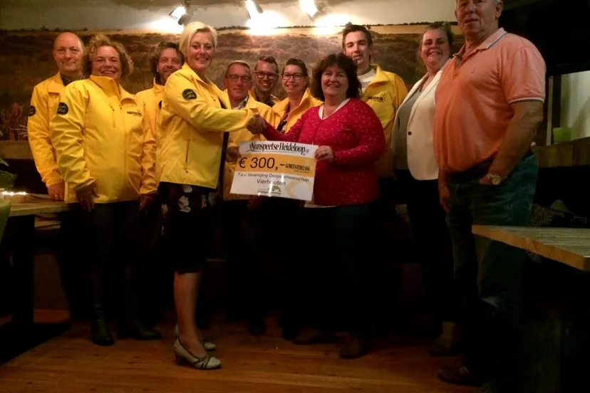 gemeentebelang nunspeet dorpsgemeenschap vierhouten cheque