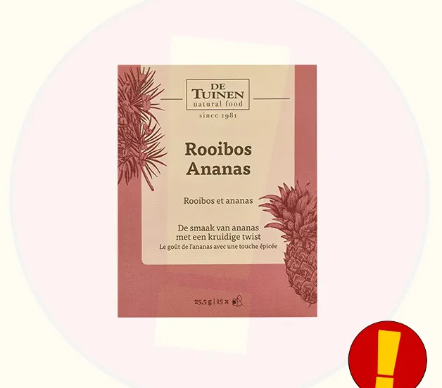 recall holland barrett de tuinen rooibos ananas thee productfotojpg productwaarschuwing