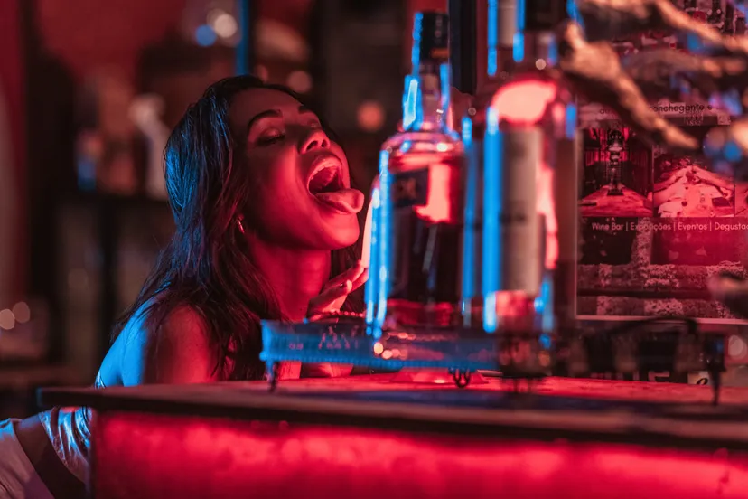 woman with her tongue out 3328312