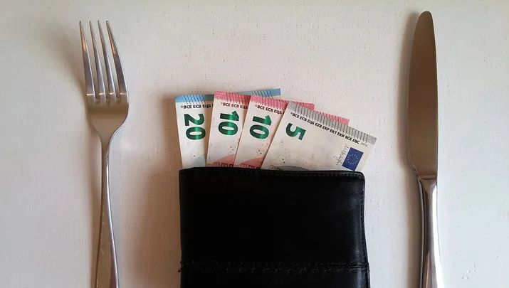 geld met bestek