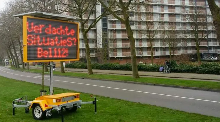 oosterheide lichtbord inbraak