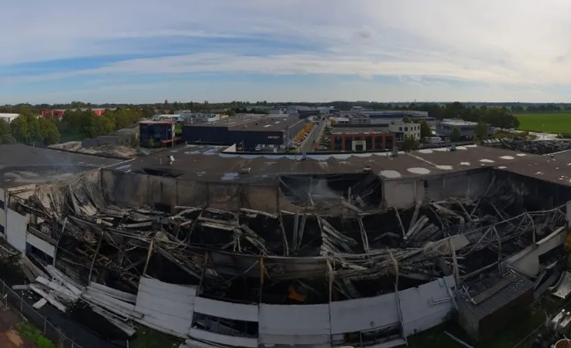 tuf recycling na de brand