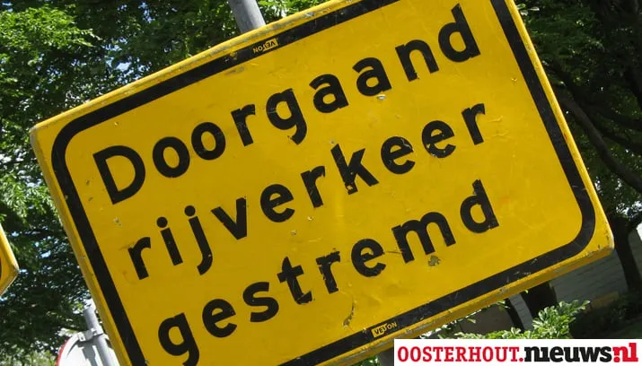doorgaan verkeer gestremd