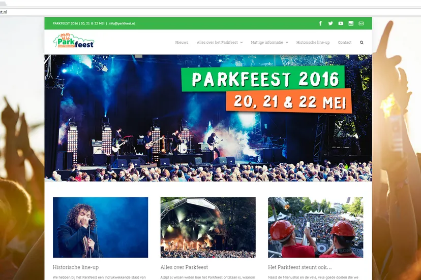 parkfeest website