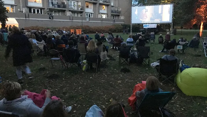 film in het park