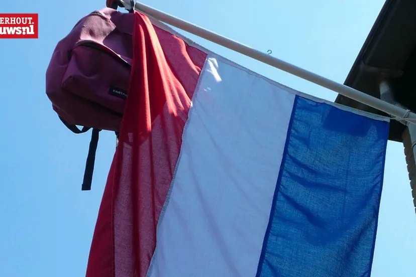 geslaagd vlag rugzak