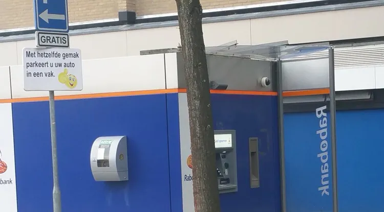 parkeren rabobank kiosk