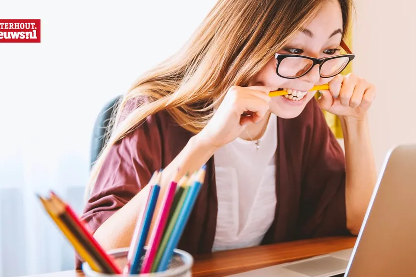 vrouw laptop studie werk