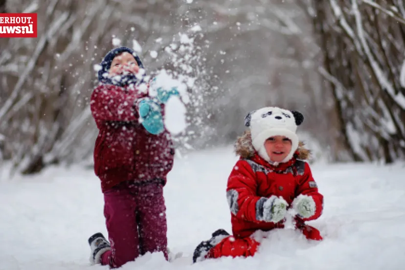 sneeuw kinderen hartje winter