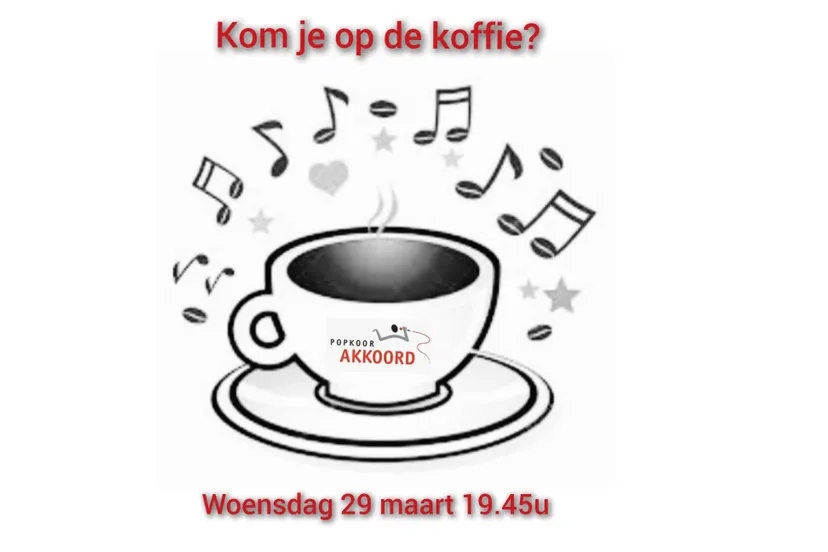 op de koffie