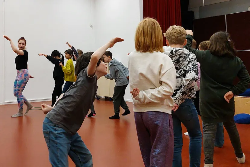 foto dans verlengde schooldag