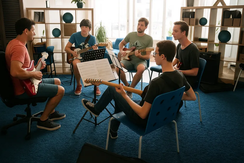 Muziekles voor persbericht