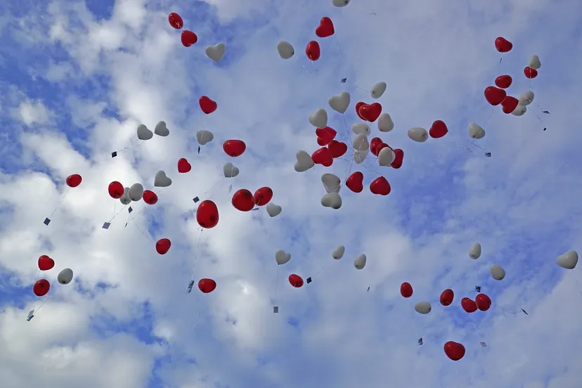 balonnen in de lucht