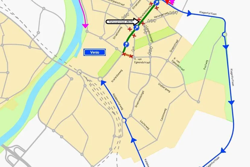 1166 afsluiting krefeldseweg