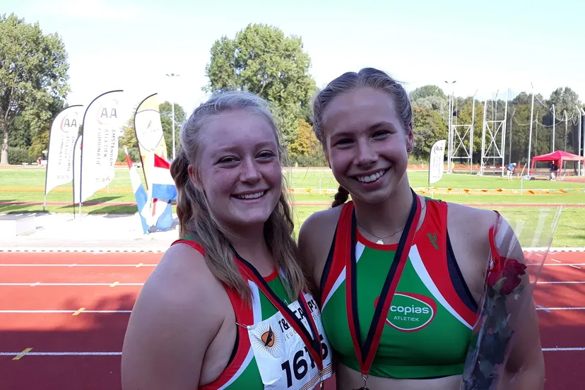 audrey en kaela scoren op nk atletiek