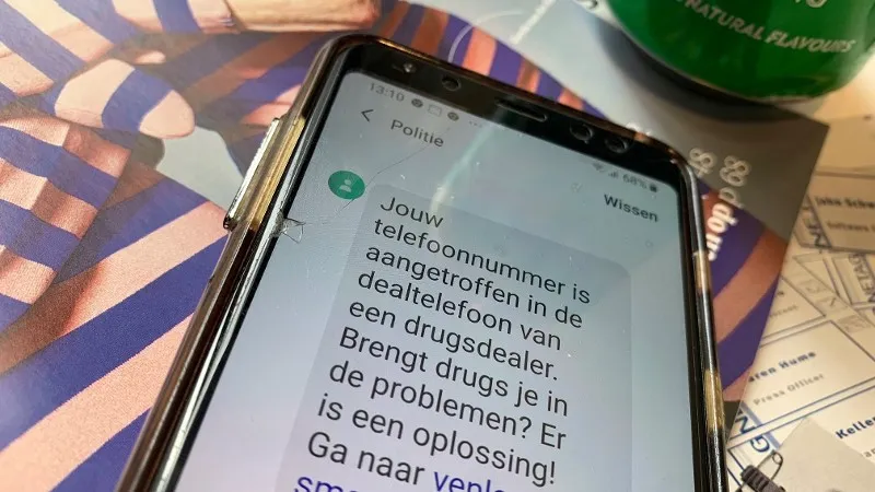 def gsm met sms politie
