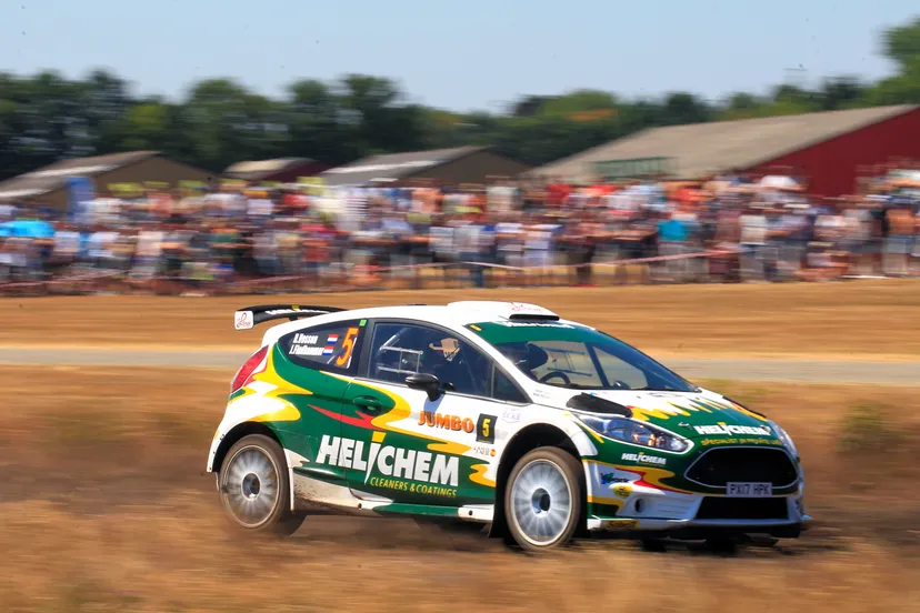 henk vossen in actie in de eurol r5 rally challenge