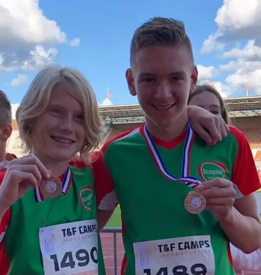 medailles op nk atletiek voor d junioren