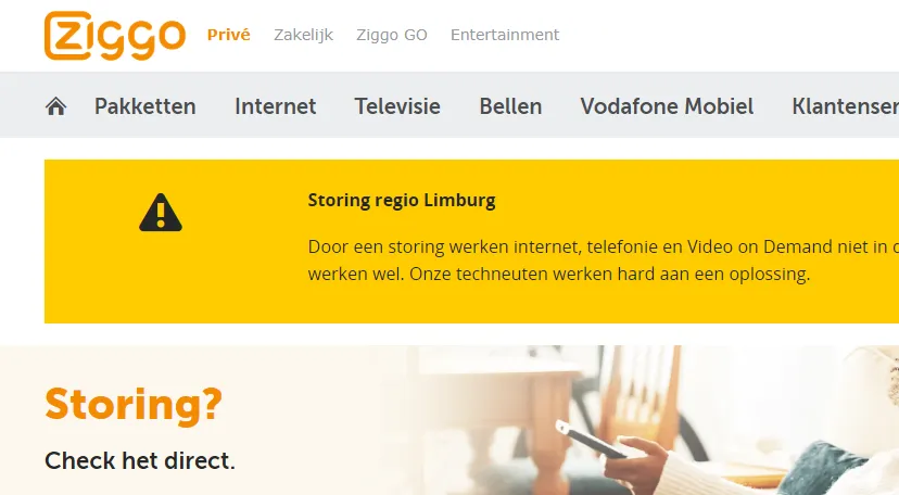 storing ziggo
