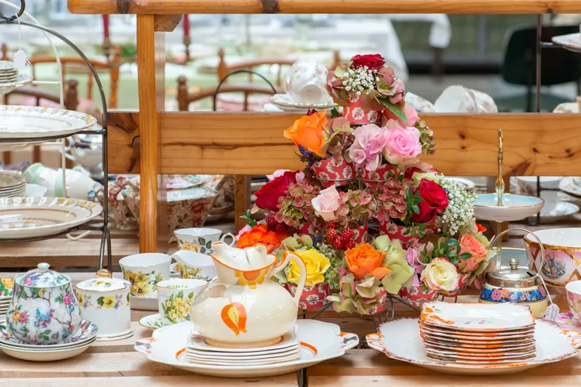 58 tableware flowers lim0634