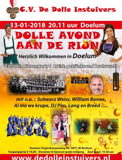 dolle avond aan de rijn