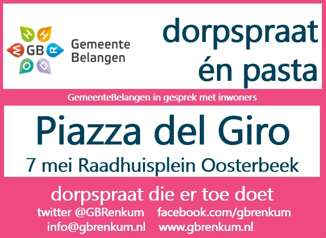 dorpspraat op straat piazza del giro