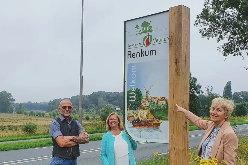 onthulling eerste welkomstbord gemeente renkum