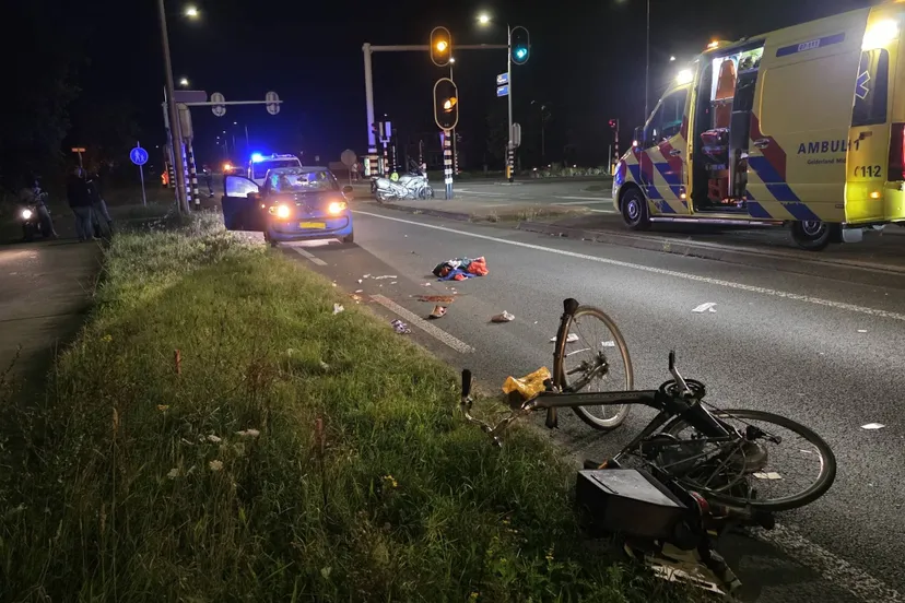 fietser zwaargewond renkum