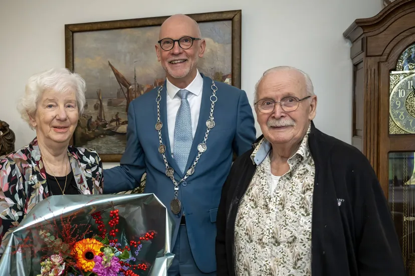 Echtpaar van der Plaats-Hofhuis 60jr. huwelijk - 2