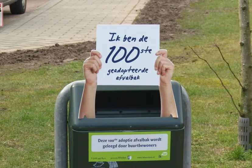 2016 03 09 adoptie 100ste afvalbak gemeente rheden 013