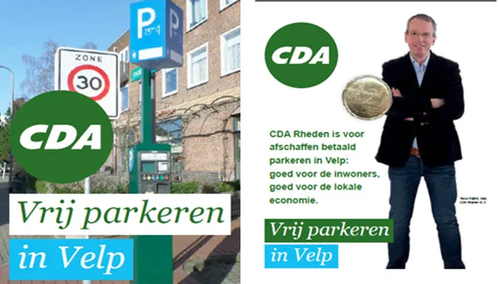 afschaffing betaald parkeren velp
