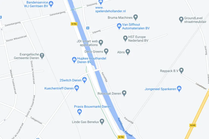 bedrijventerrein spankeren google maps