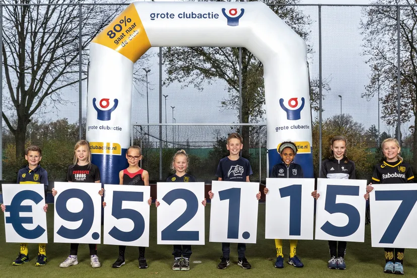 bekendmaking totaalopbrengst grote clubactie 2020