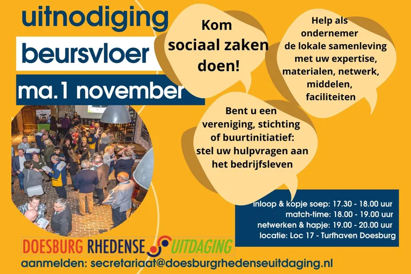 beursvloer uitnodiging doesburg rhedense uitdaging