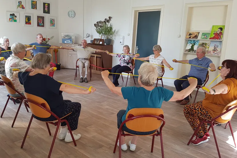 bewegen maar met thera band ons raadhuis irma smeenk