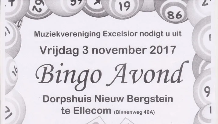 bingoavond muziekvereniging excelsior1