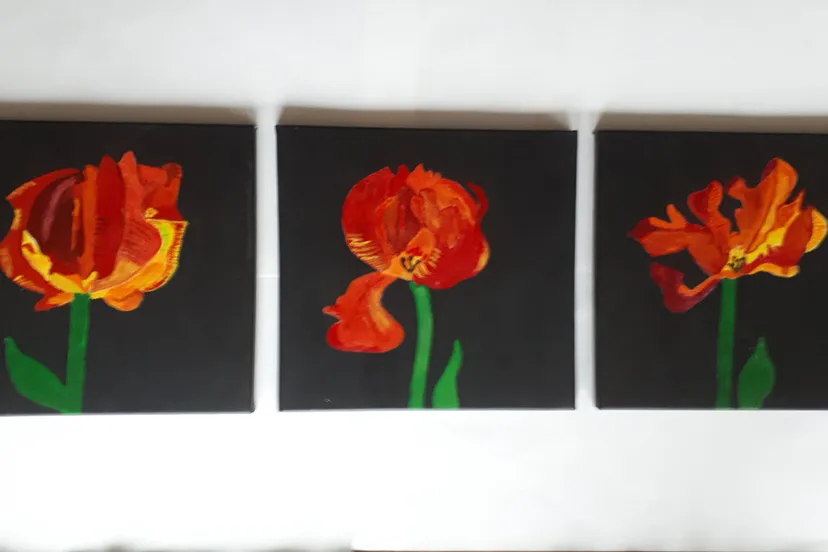 bloemschilderijen lukkien hoiting