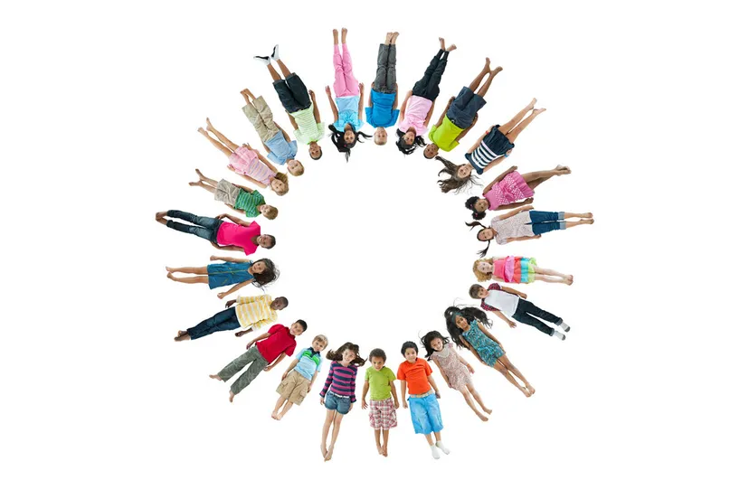 cirkel van kinderen