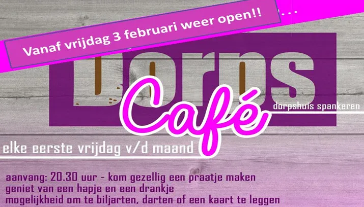 dorpscaf dorpshuis spankeren