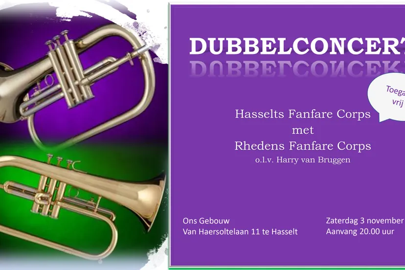 dubbelconcert hasselts fanfare corps rhedens fanfare corps